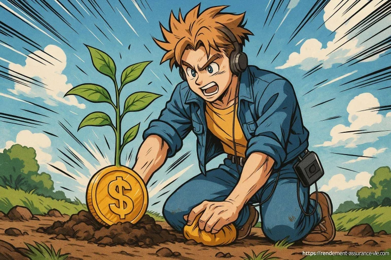 Jeune homme plante pièce croissance