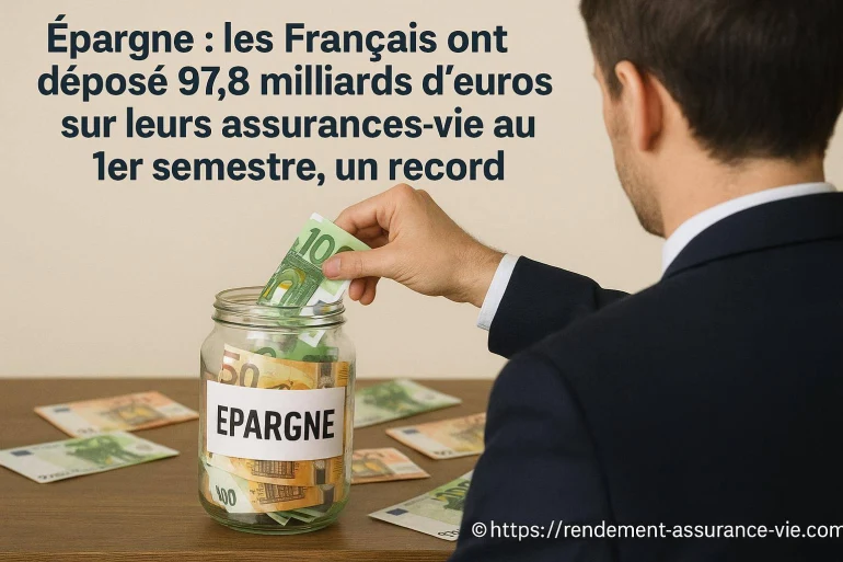 Épargne assurance-vie : les français déposent 97,8 milliards d’euros au 1er semestre 2025
