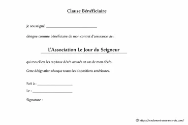 Qu'est-ce que la clause bénéficiaire et comment désigner une association ?