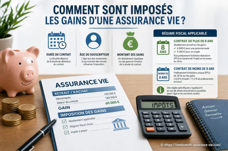 Comment sont imposés les gains d’une assurance vie ?