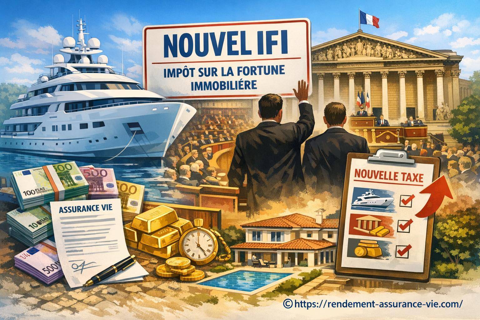 Nouvel impôt sur la fortune immobilière 2025 : yachts, assurances-vie et mesures clés du nouvel IFI