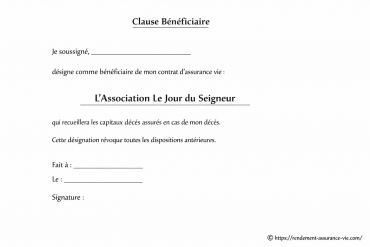 Qu'est-ce que la clause bénéficiaire et comment désigner une association ?